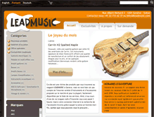 Tablet Screenshot of leadmusic.com